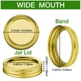24 Pieces Canning Jar Lid and Ring WIDE MOUTH Ball Jar Ring Bands Set