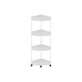 thumbnail image 1 of 4-Tier Bathroom Corner Shelf with Removable Wheels & Drainage System - Space-Saving Shower Organizer for Toiletries & Cleaning Supplies, 1 of 6