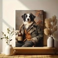 thumbnail image 6 of Qisvanset 12x16 Inch With Frame 2D Flat Wall Art Border Collie Herding Sheep Vintage Farmhouse Wall Art, 6 of 8
