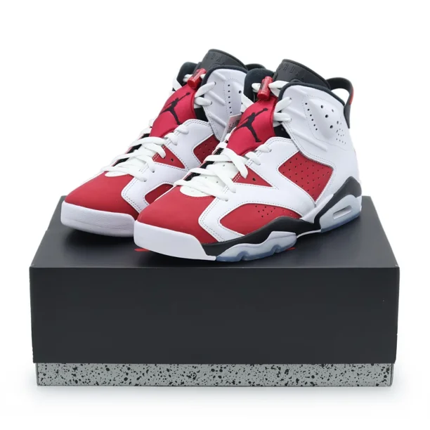 Ni - ke CT8529-106 Ni - ke Air Jordan 6 Retro Carmine Red White Black Bordeaux (Men's)