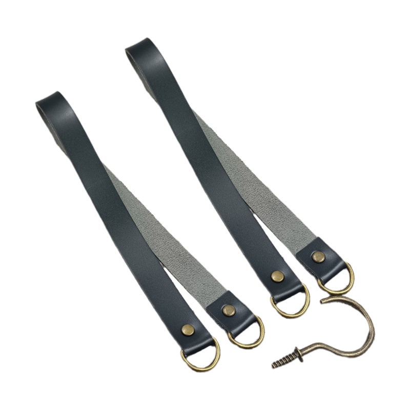 BOOYOU 2 Pcs Leather Curtain Tiebacks Leather Curtain Buckle Creativity