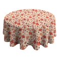 thumbnail image 4 of Autumn Fall Leaves Pattern Round Tablecloth 60" X 60",Wrinkle Wipeable Table Cloth for Kitchen Dining Room Picnic Patio Party, 4 of 6