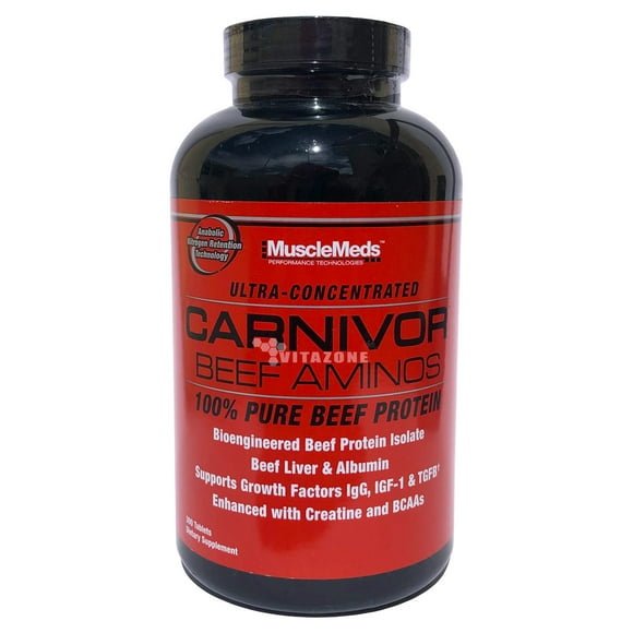 Musclemeds Carnivor Beef Aminos 300 Tabletas Musclemeds MMDBEEFAMINOS