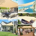 thumbnail image 4 of YOBOLK Shade Cloth Sun Shade Sun Shades Sun Shade Commercial Outdoor Shade Cover Sand Rectangle Heavy Duty Permeable Backyard Shade Cloth For Patio Garden Sandbox Clearance, 4 of 8