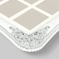 thumbnail image 4 of REGALWOVEN Plated Picture Frame with Crystal for Wedding Shiny with Clear Glass Photo Frames for Tabletop Decor Silver and White 2x2x9, 4 of 6