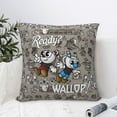 thumbnail image 6 of The Cuphead Show Throw Pillow Cover Decoration Pillow Case Cushion Home Decor for Home Sofa Couch 12"x12", 6 of 7
