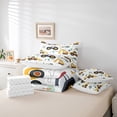 thumbnail image 6 of Manfei Cartoon Truck Tractor Twin Bedding Sets 7pcs, Kids Construction Vehicle Bedding Comforter Set, Green Tree Sheet Sets, Ultra Soft Home Decor, 6 of 8