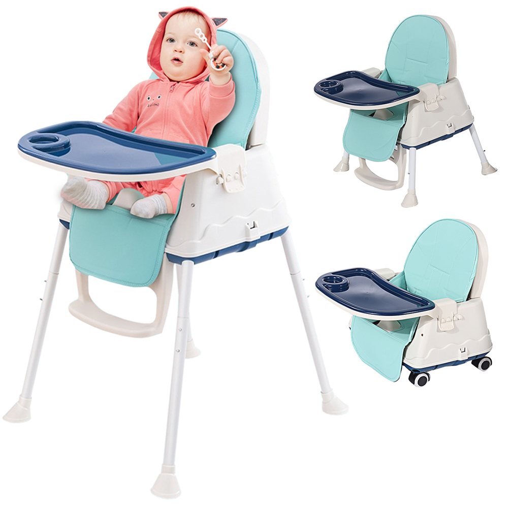 Mother & Kids Feeding baby feed chair with adjust tray 4 wheels baby
