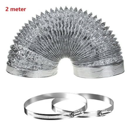 

100 Mm Aluminium Flexible Exhaust Hose Flexible Air Pipes For Hvac Ventilation