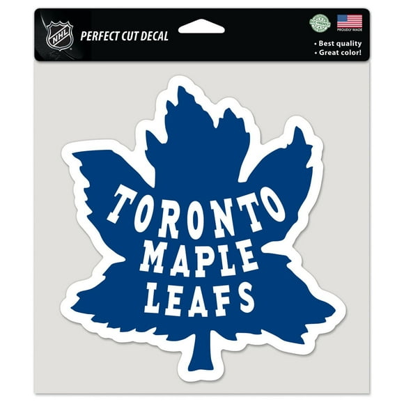 Maple Leafs de Toronto / Vintage NHL Décalque de couleur coupe parfaite 8" x 8"