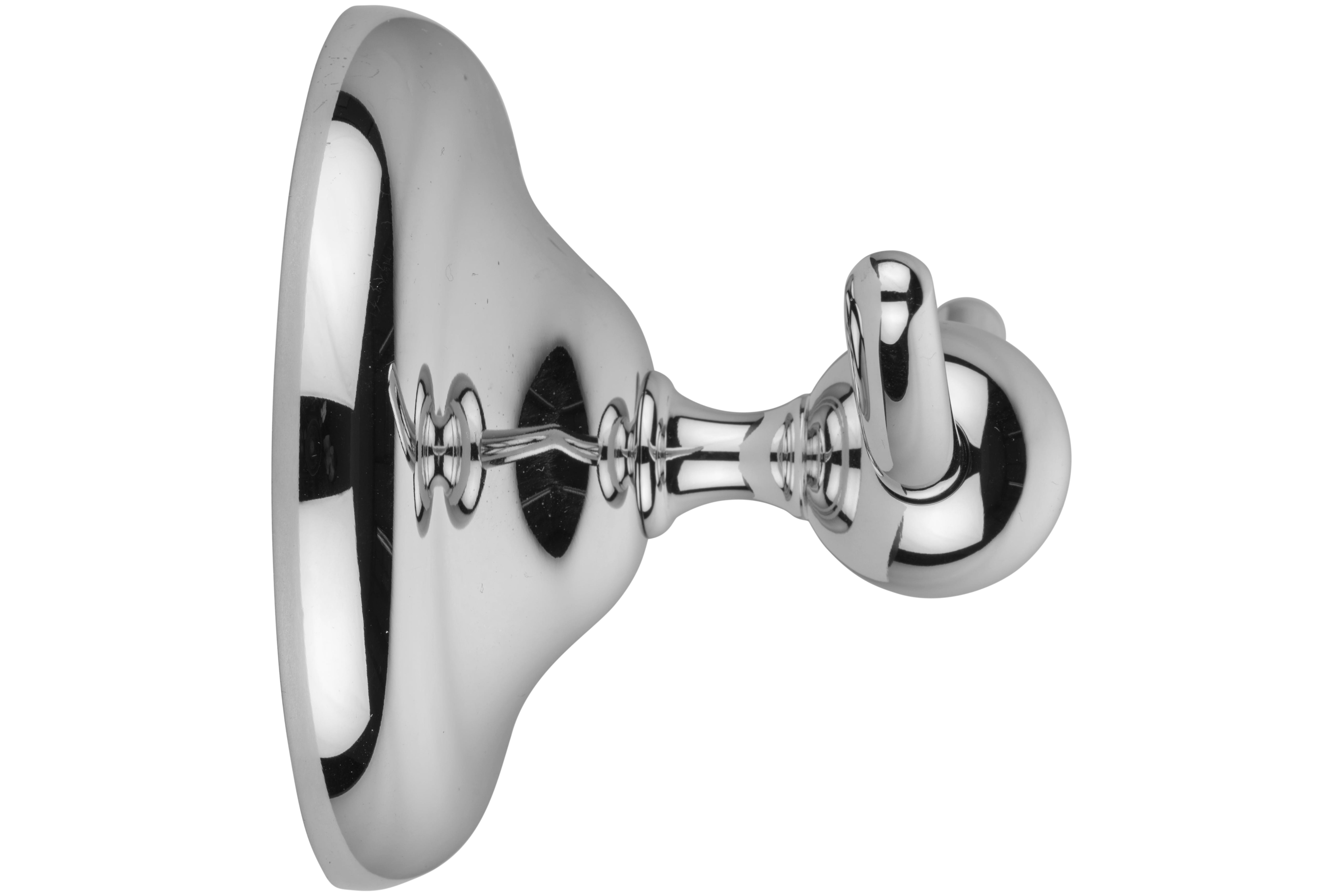 Croydex Grosvenor Flexi-Fix Double Robe Hook in Chrome, Screw or Glue
