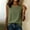 Army Green, variant on Sevevn Women's Sleeveless Imitation Cotton And Linen Tank Top Round Neck Side Button Casual Blouse Army Green 2XL
