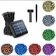 thumbnail image 3 of Cadena de luces solares, ahorro de energía, iluminación portátil para exteriores, luz decorativa navideña, luz para paisaje, 3 of 6