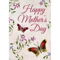 thumbnail image 4 of America Forever Happy Mother's Day Floral Butterfly Garden Flag 12.5 x 18 inches Floral Double Sided Holiday Seasonal Yard Outdoor Decorative I Love You Mom Flag, 4 of 7