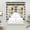 Black, variant on Sunflowers Swag Valances for Windows 2 Pack, Kitchen Window Curtains 36 Inch Length, Yellow Floral Botanical Checkered Rustic Privacy Swag Curtains for Living Room/Bathroom with Rod Pocket 36"x36"