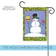 thumbnail image 3 of Toland Home Garden Top Hat Snowman Winter Flag Double Sided 12x18 Inch, 3 of 5
