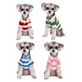 thumbnail image 4 of CSChome Pet Vest Contrast Color Striped Dog T-Shirt Soft Breathable Summer Doggy Clothes, 4 of 7