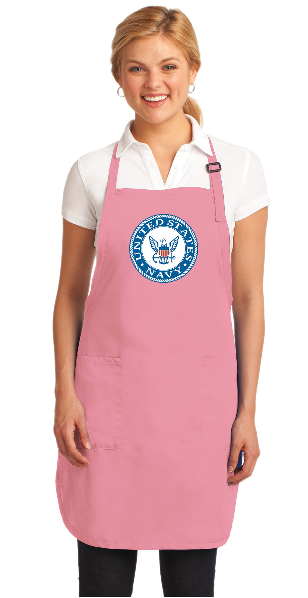 Broad Bay United States Navy Apron Large Mens Womens US Navy Logo Gift Idea 