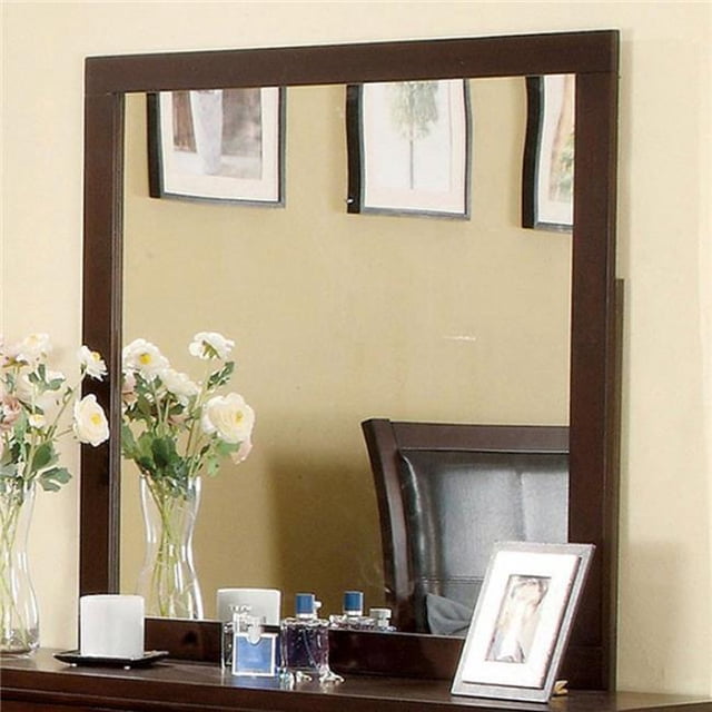 Benzara BM123534 Enrico I Brown Cherry Mirror