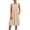 Khaki, variant on Vivianyo HD Women's Casual Sleeveless Empire Waist Midi Dress, Round Neck with Side Pockets, Women's Army Green, Sizes S-5XL