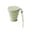 Green, variant on KGJQ Silicone Collapsible Water Cup for Travel And Outdoor Use Wide Mouth Foldable Portable Drinking Cup for Coffee Juice Soft Drinks Reusable Folding Travel Cup with Lid for Camping Hiking