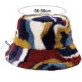 thumbnail image 2 of Fuzzy Bucket Hat for Women Furry Fur Bucket Hat Winter Warm Plush Fisherman Fluffy Sherpa Bucket Hat, 2 of 6