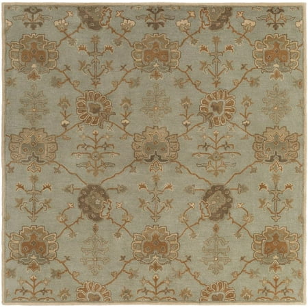 - Traditional Corinne Collection Area Rug in Moss and Oval, Rectangle, Round, Runner Shape