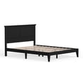 thumbnail image 4 of Cottage Style Solid Wood Platform Bed in Queen - Ebony (Black), 4 of 9