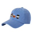 thumbnail image 2 of SAZBJOJN Halloween Hats for Men Women Vintage Funny Baseball Cap Unisex Adjustable Novelty Trucker Hat Spooky Holiday Accessory for Party Outdoor Daily Wear Black One Size, 2 of 3