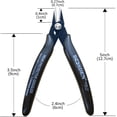 thumbnail image 2 of GFDYREE Flush Cut Pliers, 5 Pack, 5 Inch Small Wire Cutters, 170 Wire Cutters Flush Cutter Pliers, Micro Flush Cutter, Wire Cutters for Crafts, Models, Zip Ties Snips, Nippers, Electronic Si, 2 of 6