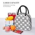 thumbnail image 5 of Rocae Happy Football for Leakproof Lunch Box for Adults, Wide Opening Lunch Tote Bag, Reusable Lunch Cooler Bag, 5 of 6