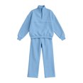 thumbnail image 6 of successthop Sweatsuits for Women with Zipper 2 Piece Long Sleeve Sweatshirt Fleece Sweatpant Solid Tracksuit with Pocket, 6 of 6
