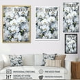 thumbnail image 4 of Designart "Harmonious Minimalist White Pansies" Pansies Floater Framed Canvas Art Print, 4 of 5