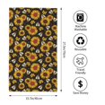 thumbnail image 2 of Fuzoiu Sunflowers And Bww Print Bathroom Hand Towel,Premium Microfiber Towel 27.5x16in,Soft Towel for Home Hotel Gym Laundry Room Bathroom, 2 of 6