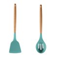 thumbnail image 1 of Utensilios de cocina de silicona antiadherentes con mango de madera Juego de utensilios de cocina para utensilios de cocina antiadherentes, 1 of 5