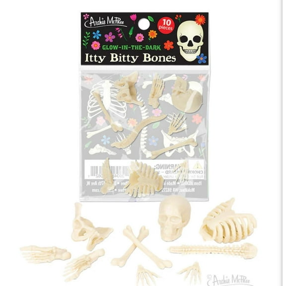 Archie McPhee Itty Bitty Glow Bones