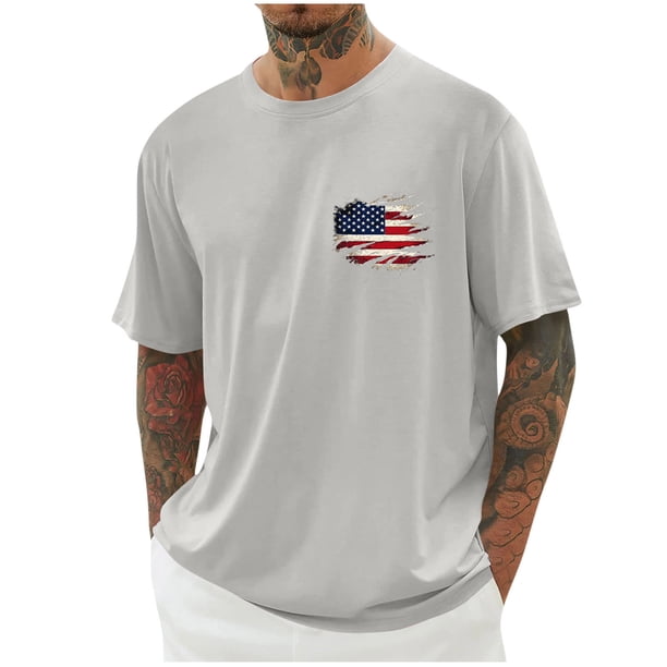 Tops para hombre, blusas y camisas de cuello redondo y manga corta para hombre, blusas casuales de cuello redondo con estampado de moda para hombre, blusas de cuello redondo y manga corta, camisas par