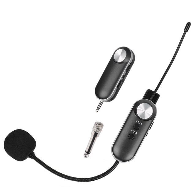 Micrófono de Saxofón, Material ABS UHF Micrófono Inalámbrico de Chips Digital, Saxofón para El Hogar