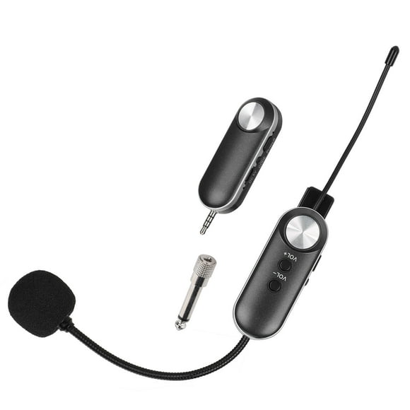 Micrófono de Saxofón, Material ABS UHF Micrófono Inalámbrico de Chips Digital, Saxofón para El Hogar