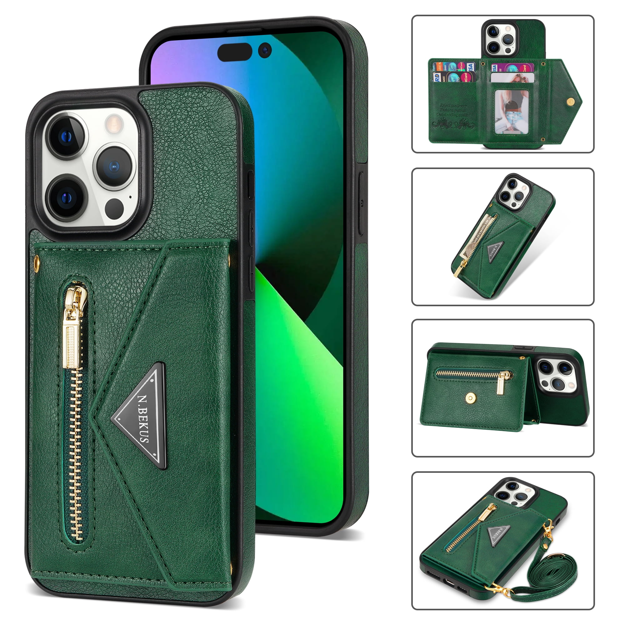 Stylish Leather Crossbody Phone Case With Card Slot & Lanyard For Iphone 14  Pro Max - Perfect For Women & Girls! - Temu Austria