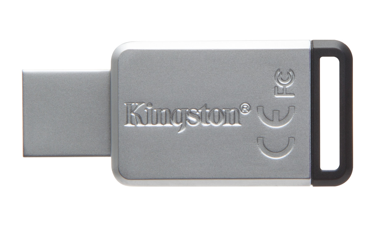 Kingston DataTraveler DT50, 128GB, USB 3.0 Flash Drive, Metal/Black Casing (DT50/128GB) - image 3 of 5