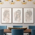 thumbnail image 2 of Greek Busts IV - Framed Premium Gallery Wrapped Canvas L Frame 3 Piece Set - Ready to Hang, 2 of 9