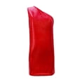 thumbnail image 4 of NinXxx Square Sequin Print Sleeveless Asymmetric Hem Halloween Party Dress Red 5-6Years, 4 of 4