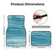 thumbnail image 5 of Fotbe Teal Turquoise Fluid Stripes Juego de 4 Tapetes para Auto con Estampado – Alfombrillas de Goma Reforzada, Diseño Antideslizante, Protección para Todo el Año – Vehículos, Autos, Camionetas y SUVs, 5 of 7