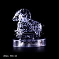 thumbnail image 2 of Rompecabezas de cristal 3D con 12 constelaciones con luz LED, 2 of 3