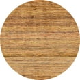 thumbnail image 1 of Ahgly Company Indoor Round Abstract Yellow Abstract Area Rugs, 6' Round, 1 of 6