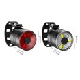 thumbnail image 2 of relayinert Headlight Bike Head Light Front Rear Lamps Warning Lamp Red 27.5x26mm 1Set, 2 of 6
