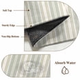 thumbnail image 6 of Area Rug 2 x 3 Ft, Light Green Lines Indoor Accent Bathroom Rugs for Kitchen/Laundry Room, Retro Minimalist Stripes Pattern Washable Non-Slip Runner Floor Mat for Entryway, Living Room, 6 of 8