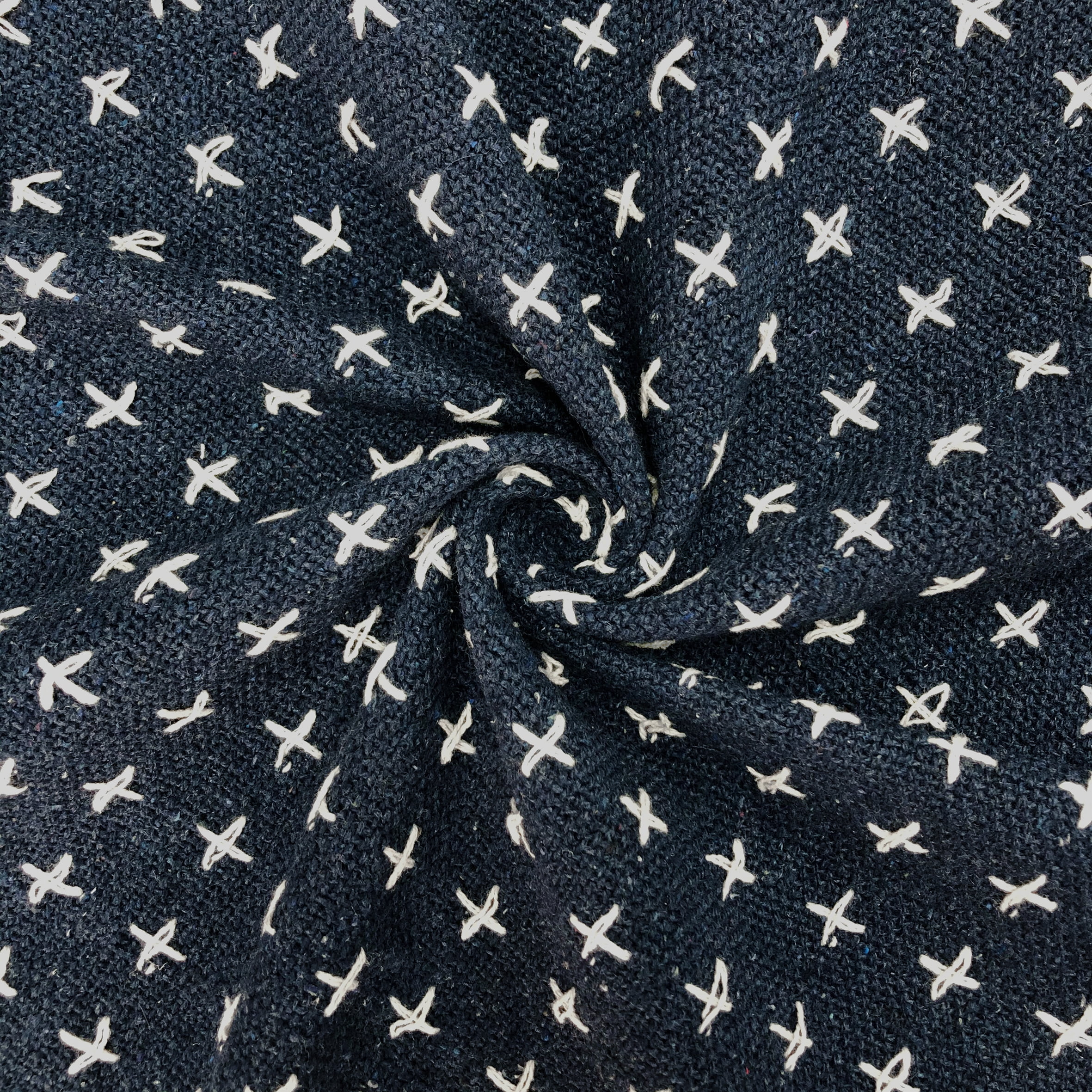 Melbourne Dot Navy Blue Cotton Blanket Full/Queen