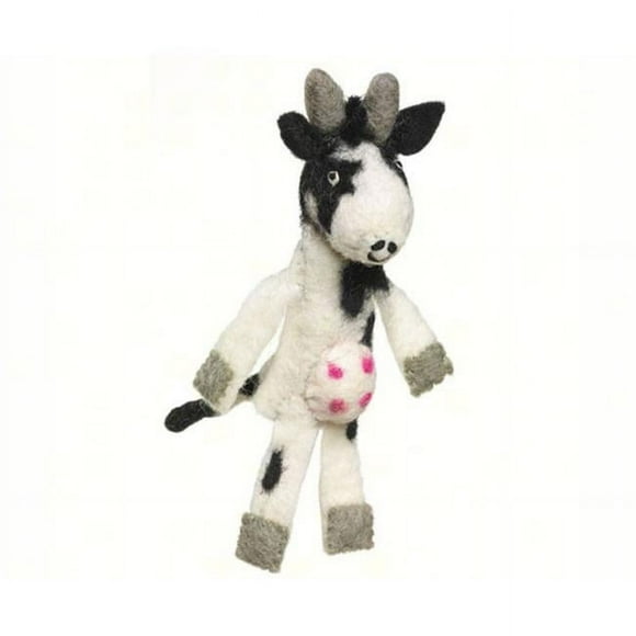 DZI Handmade Designs DZI482005 Cow Woolie Fingerpuppet Ornament